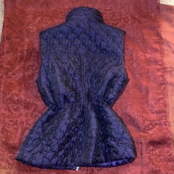 Purple Vest with adjustable waist!  Size small.  Like new with front pockets! - Picture 3 of 4